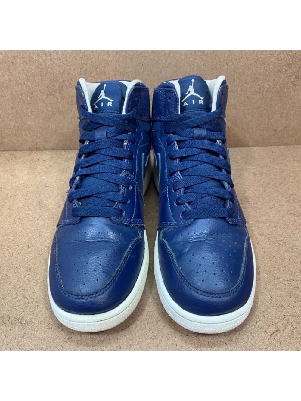 Air Jordan 1 Retro High GS Midnight Navy Sneakers Youth Size 6.5Y Leather